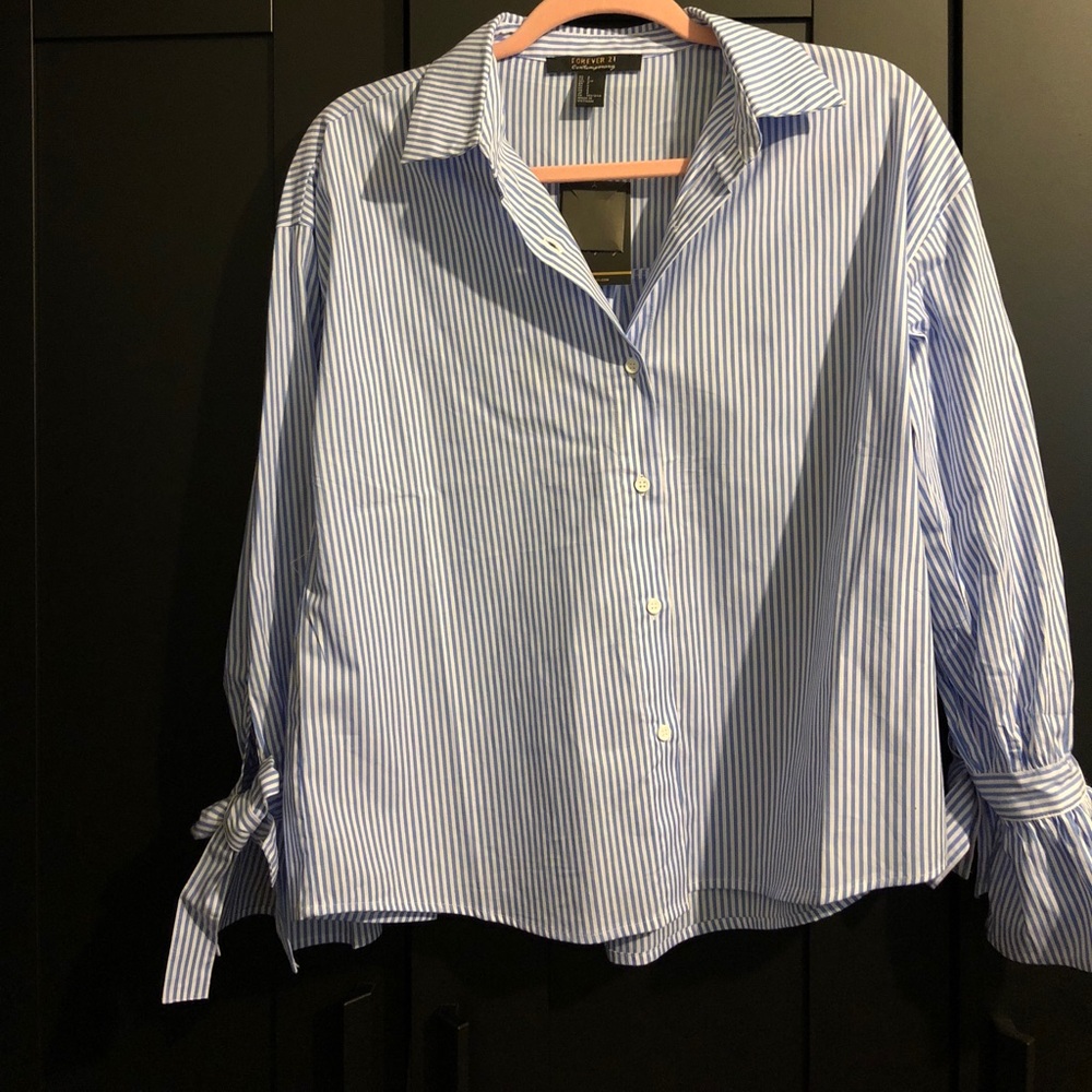 Forever 21 stripes button down shirt.